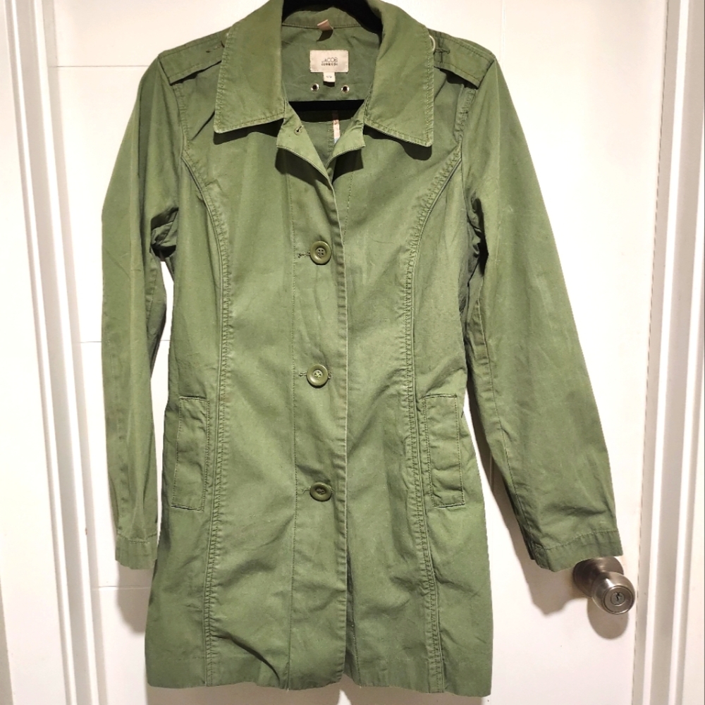Vintage Jacob Army Green Utility Jacket Size M